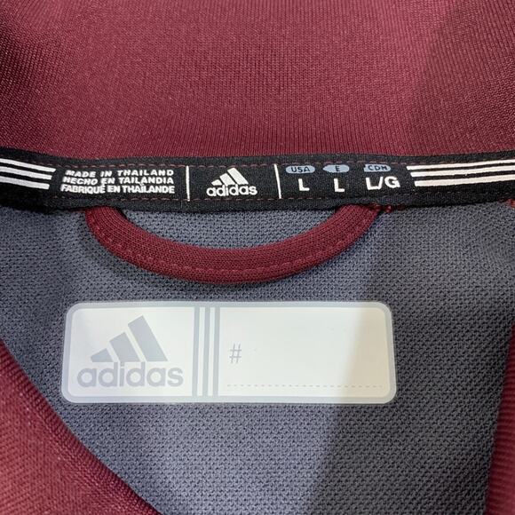 ASU Sun Devils Jacket Men L Large Arizona State Varsity Track Snap Button Adidas - Picture 4 of 11